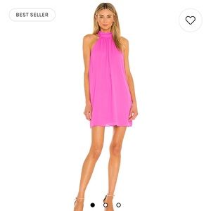 Krisa tie back halter dress in cocktail